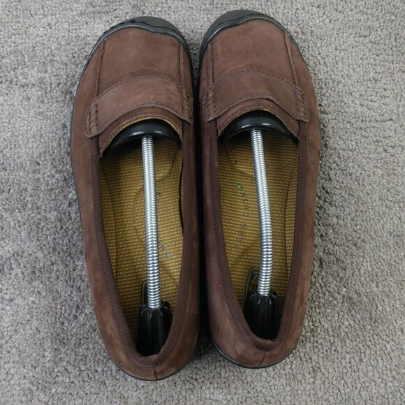 Keen Sterling City Slip-On Shoes Womens Size 10.5 Loafers Brown Leather Comfort - Picture 9 of 11